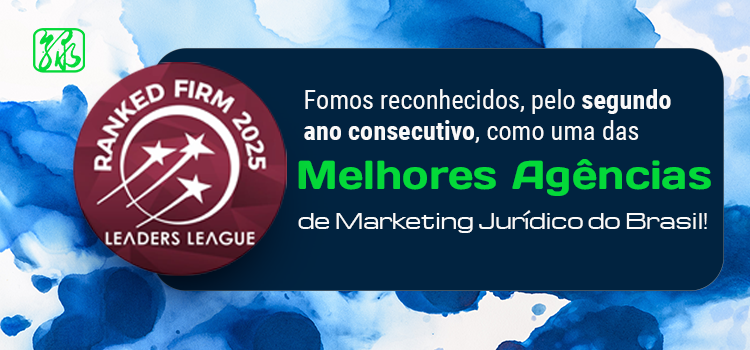 Fomos reconhecidos, pelo segundo ano consecutivo, como uma das melhores agências de marketing jurídico do Brasil!